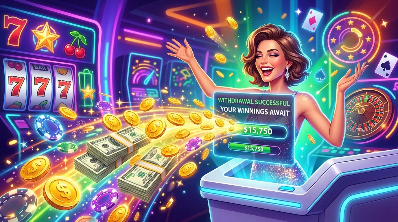 Neon Vegas casino cashout